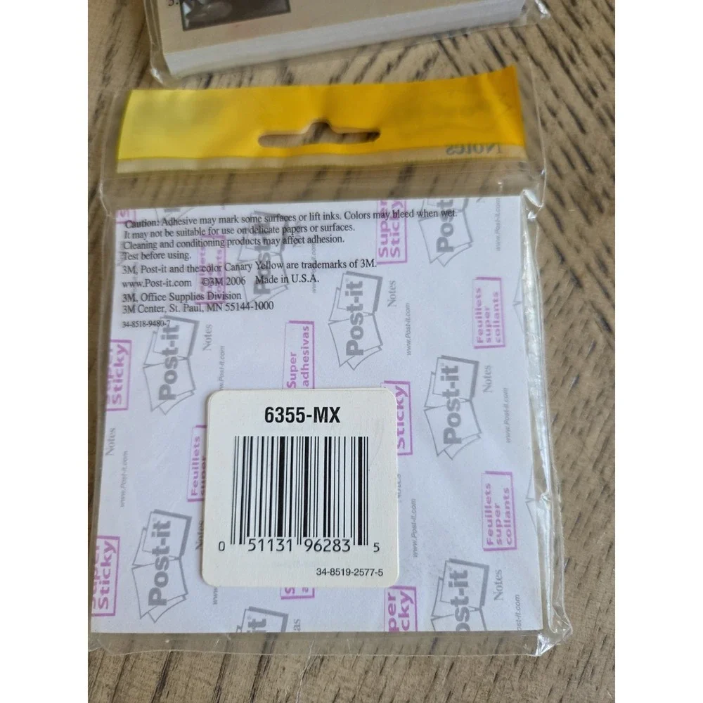 Post It Notes Lot Of 4 Designer 300 Sheets Post-It Notes Super Sticky New